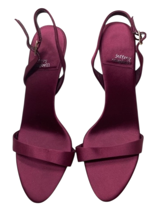 Jeffrey Campbell Shoes - JEFFREY CAMPBELL Go-getter Sandal In Fuchsia Satin Size 9